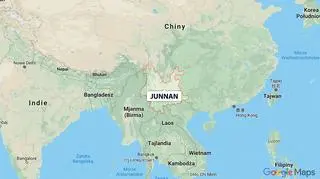 Mężczyzna ukrywał się w górach w prowincji Junnan, na południowym zachodzie Chin