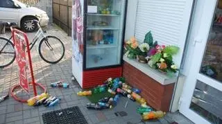 Mężczyzna włamał się też do lodówki z napojami