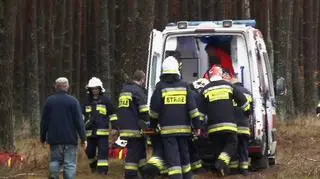 Mężczyznę opatrzono w karetce 