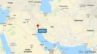 Miasto Ahwaz znajduje się w zachodniej części Iranu