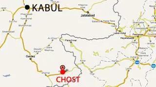 Miasto Chost znajduje się we wschodniej części Afganistanu