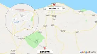 Miasto Gharjan leży na południe od Trypolisu