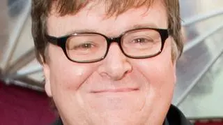 Michael Moore, choć wygwizdany za swoje przemówienie, był z siebie zadowolony (fot