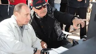 Michałkow z Putinem na planie "Spalonych słońcem 2" w 2008 roku
