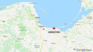 Miecznik leżał na plaży w miejscowości Junoszyno