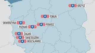 Miejsca stacjonowania żołnierzy USA