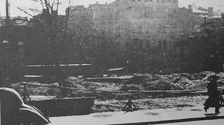 Miejsce w którym stała synagoga - 1941 rok 