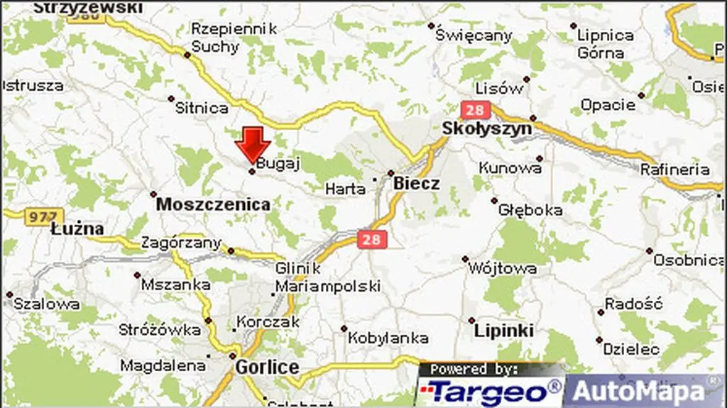 Miejsce wypadku (Targeo.pl)