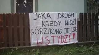Mieszkańcy Górzykowa domagają się remonty drogi 