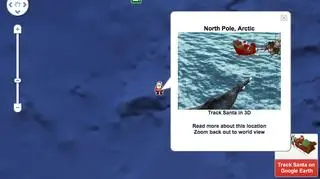 Mikołaja można podglądać na Google Earth (noradsanta.org)