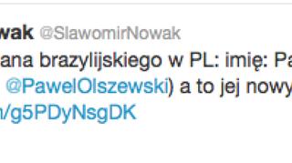 Minister Nowak informuje, co nowego w życiu karaczana