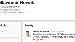 Ministrowi sposobało się działanie maszynisty (Twitter)