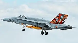 Misję w ramach Baltic Air Policing pełnią w 2019 roku m.in. Hiszpanie ze swoimi F-18 