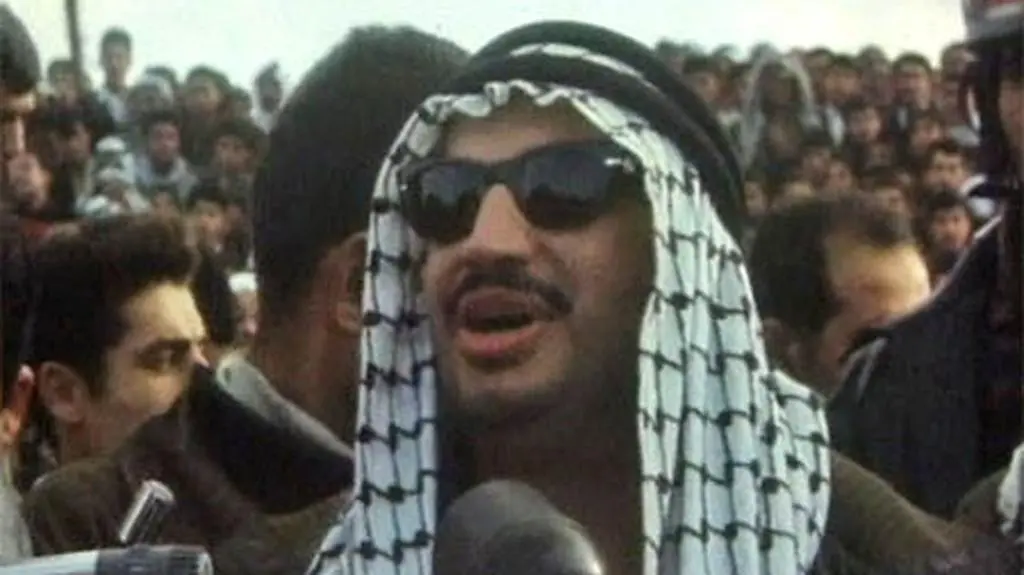 Młody Jaser Arafat