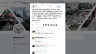 MON składa kondolencje rodzinie zmarłego sapera