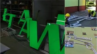 Montaż neonu