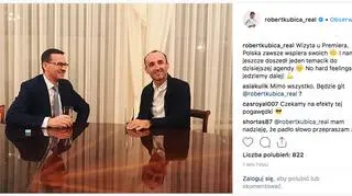 Morawiecki spotkał się z Kubicą