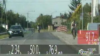 Motocyklista uciekał przed policją