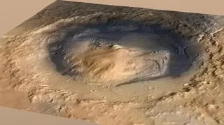 Mount Sharp i krater Gale - to tam wyląduje Curiosity 