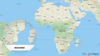 Mozambik znajduje się w południowo-wschodniej Afryce