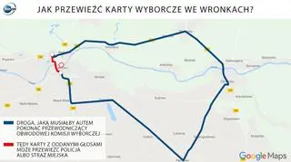 Możliwe warianty trasy