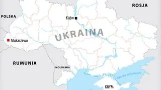 Mukaczewo na zachodniej Ukrainie. To w jego okolicach doszło do strzelaniny Prawego Sektora i oddziałów milicji