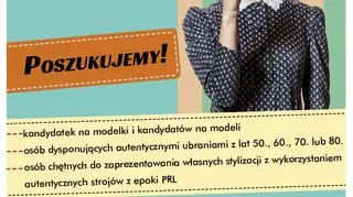 Muzeum szuka ubrań, modeli i modelek