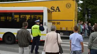 Na drodze były utrudnienia 