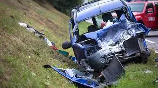 Na drodze nr 25 zderzyły się dwa auta 