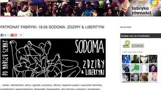 Na grafice dołączonej do zaproszenia napisane jest "po Marszu Szmat"