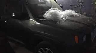 Na jednej z posesji zabezpieczono trzy samochody: jeepa i dwa fordy