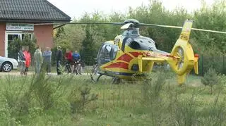 Na miejsce przyleciał śmigłowiec LPR