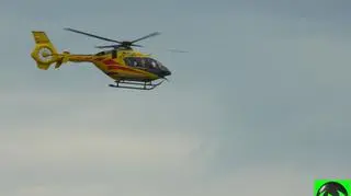 Na miejscu było 5 karetek i śmigłowiec LPR 