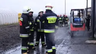 Na miejscu działała straż pożarna