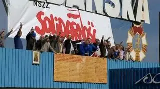 Na miejscu "Lenina" powiesili "Solidarność"