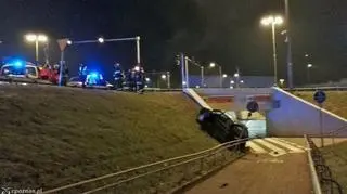 Na miejscu pojawiła się też straż pożarna