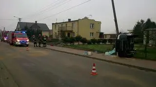 Na miejscu policja sprawdza okoliczności wypadku