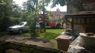 Na miejscu pracuje 8 zastępów straży pożarnej