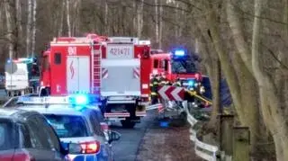 Na miejscu trwają działania służb