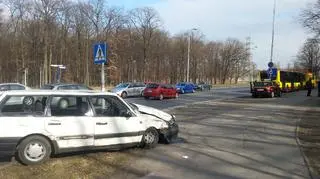 Na miejscu tworzyły się korki