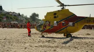 Na miejscu w kilka minut wylądował helikopter fot: internautka Ruda