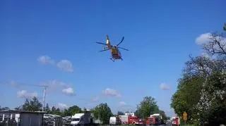 Na miejscu wypadku lądował śmigłowiec LPR