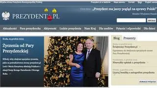 Na stronie prezydenta: bombki, choinka...