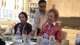 Na zdjęciach córka szejka pojawiła się z Mary Robinson
