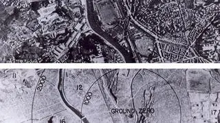 Nagasaki przed i po zrzuceniu bomby atomowej