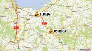 Najgorsze warunki na "siódemce" są w Ostródzie i Elblągu