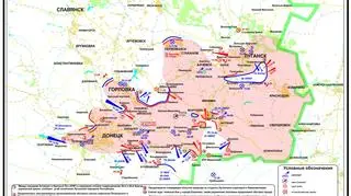 Najnowsza mapka przedstawiająca punkt widzenia separatystów. Różnica diametralna