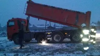 Napięcie było tak duże, że opony ciężarówki zaczęły się topić
