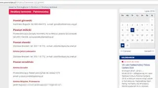 Nazwisko Jacka A. na stronie struktur terenowych PiS