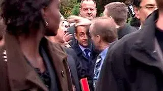 Nicolas Sarkozy był zdziwionym świadkiem zajścia